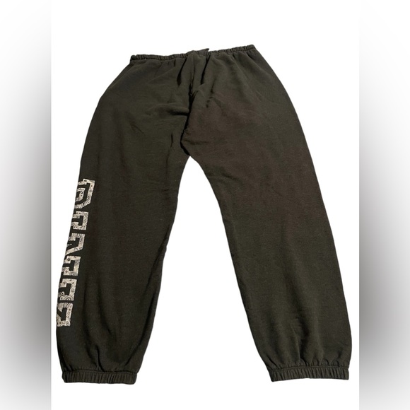 Victoria Secret PINK! Logo Bandana print Grey Sweatpants Size Large - Picture 2 of 4